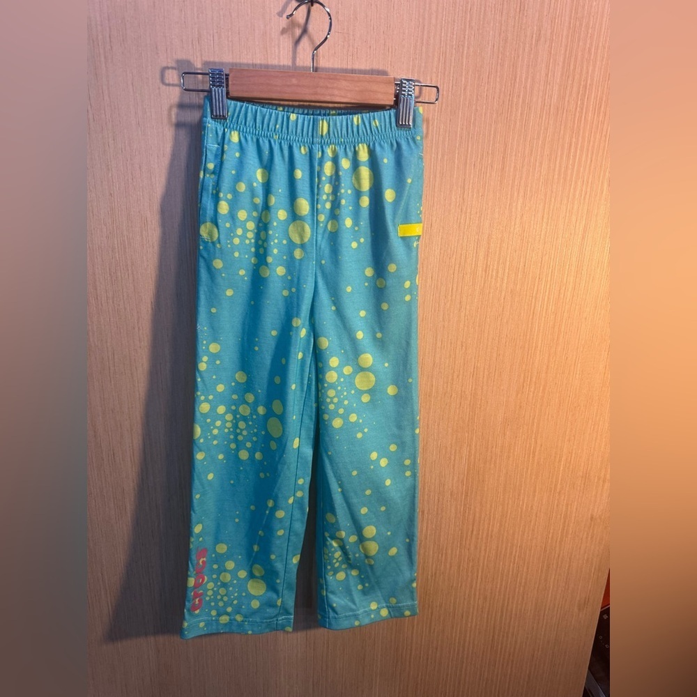 CROCS Kids Pajama Bottoms in Blue and Yellow Size 5